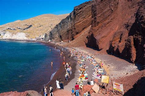 nudist beach santorini|Nudist Beaches in Kamari